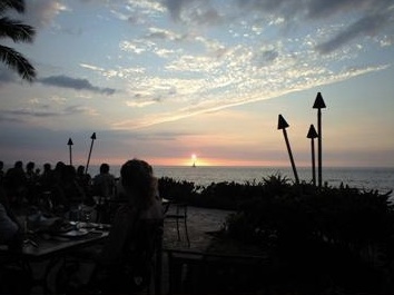 夕日に乾杯
