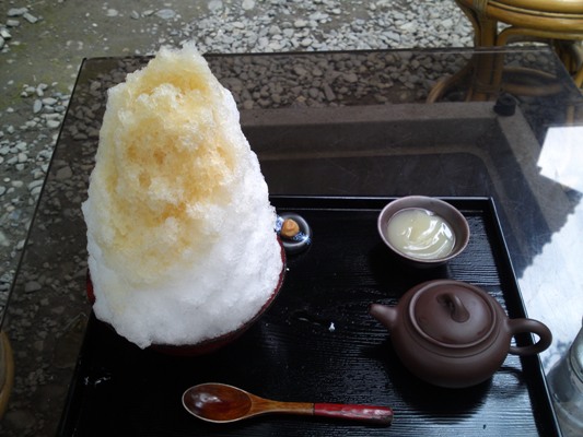 秩父・長瀞の究極のかき氷「天然氷と蔵元秘伝みつ」