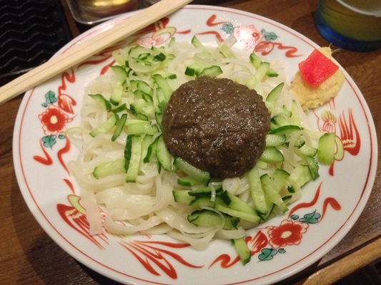 「じゃじゃ麺」からの「ちーたんたん」