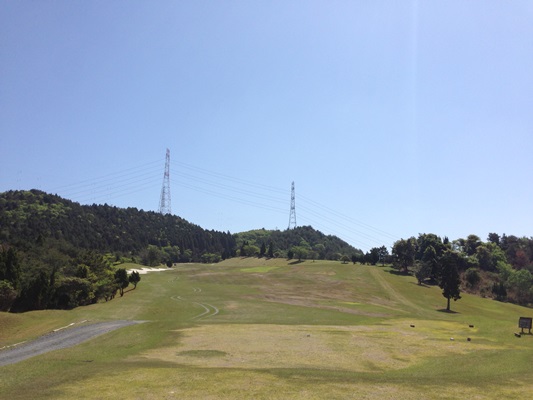 山頂のゴルフ場