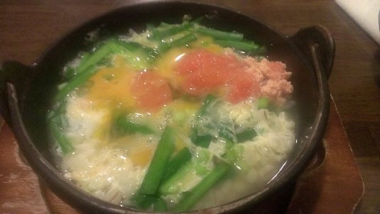 明太ニラ雑炊