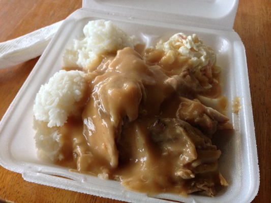 ランチはローストポーク with グレービー