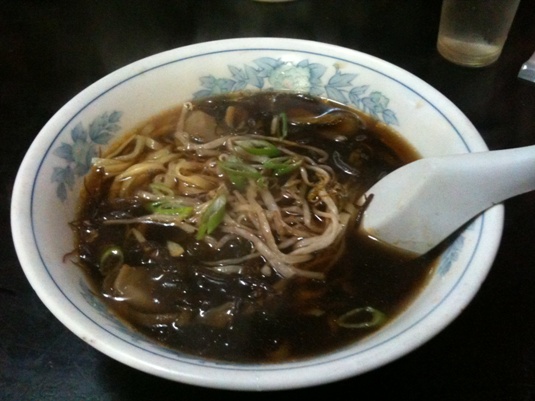 締めは海藻ラーメン