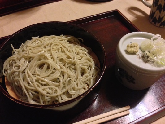 夕食は蕎麦会席