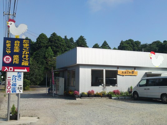 ゴルフの前の朝ごはんに卵かけご飯と極上プリン