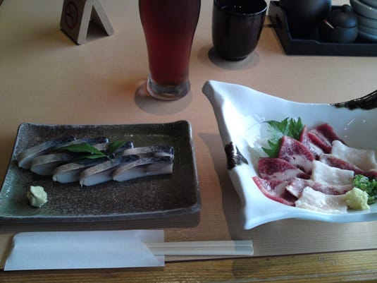 熊本空港で食事