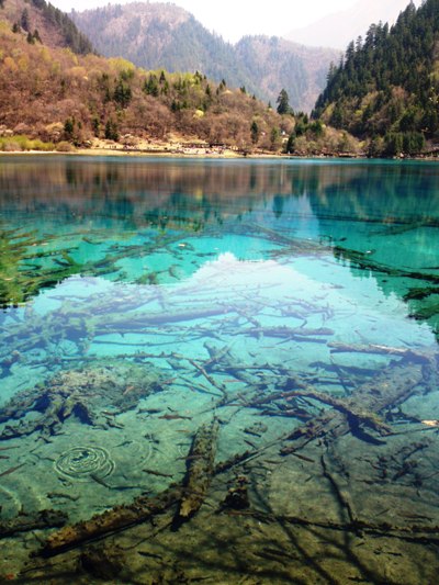 孔雀色に輝く五花海・その１（九寨溝）