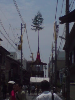 山鉾の曳き初め