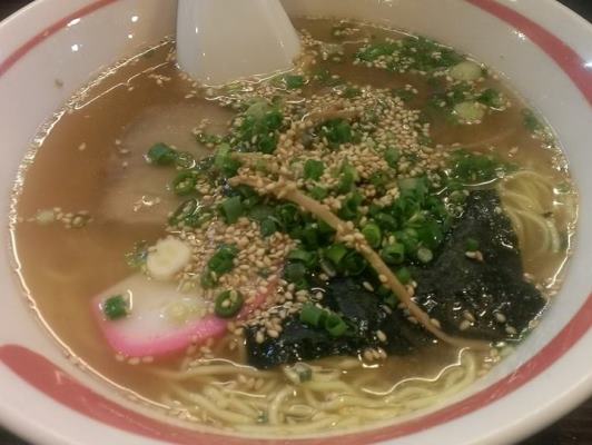 桜エビの出汁がきいた塩ラーメン