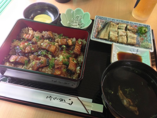 成長し過ぎた「ぼくうなぎ」を使用した「ぼく飯」