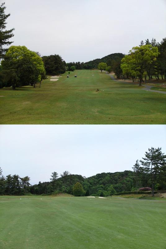木津川の澄み切った空の下に広がる27ホール