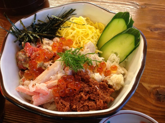 朝食に越前三国子持ちセイコ丼