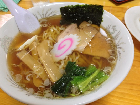 夜食に白河ラーメン