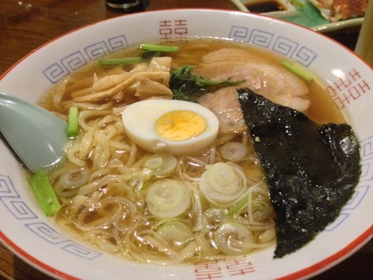 2日目の夜も居酒屋で白河ラーメン