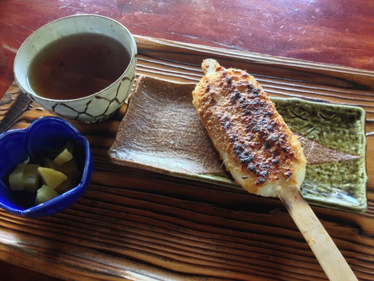 中部の山間部で食べられている五平餅