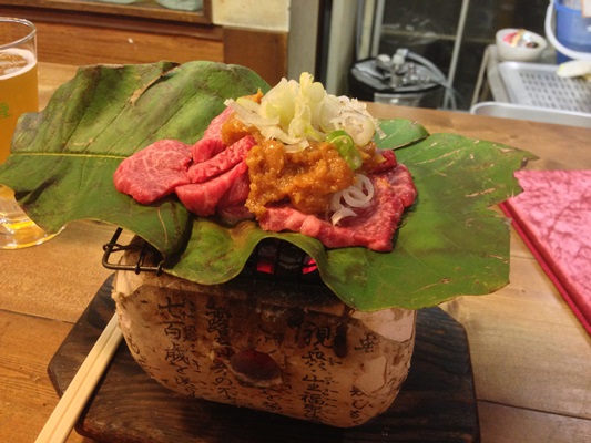 飛騨牛朴葉みそ焼き