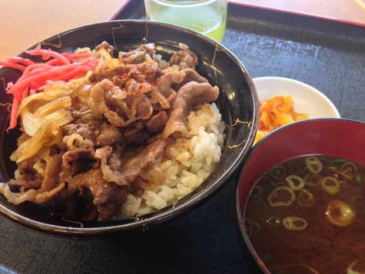 朝日屋の松阪牛100％使用した松阪肉の牛丼