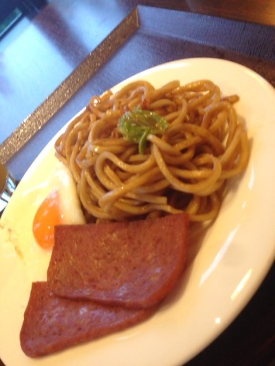 宮古焼きそばを朝食に