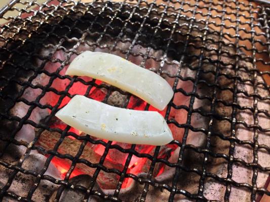 五島産水イカの一夜干しとアジとサバの開きと五島巻