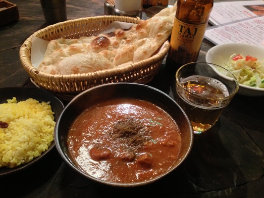 チキンのスクランブルエッグ入り激辛カレー