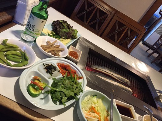 韓国式うなぎの蒲焼のお店