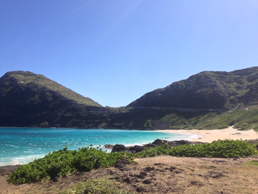 オアフ島最東端のビーチ