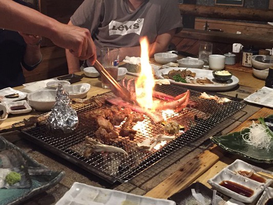北海道の山海の幸を炭火焼き、そして幻の魚「マツカワ」