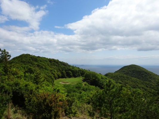 瀬戸海内海を見渡せる小豆島のシーサイドコース