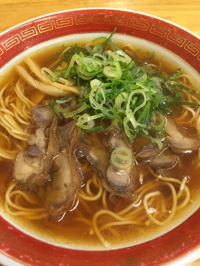 かしわラーメンとも呼ばれる笠岡ラーメン