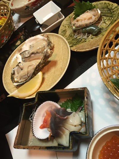貝尽くしな夕食
