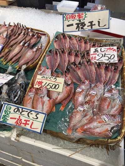 甘えびとのどぐろの一夜干しをお土産に