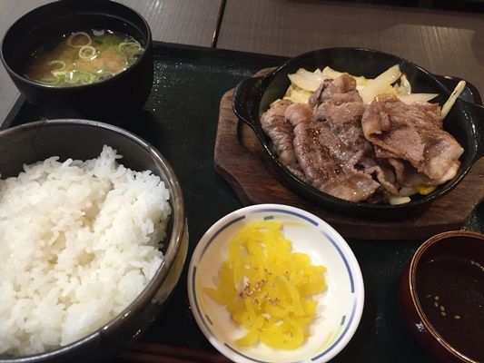 SAで松阪肉焼肉定食
