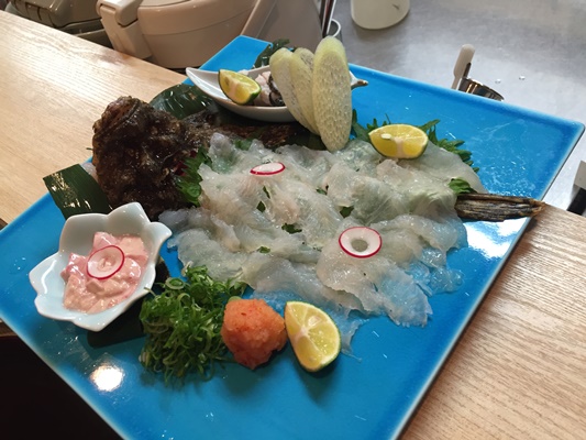 岡山でオニオコゼの活造り