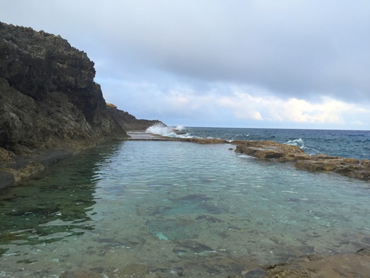 島の西側にあるもう１つのプール