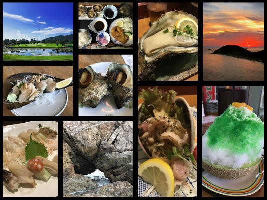伊良湖ゴルフと貝食いの旅