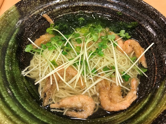 赤車海老から揚げ塩ラーメン