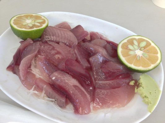 押し返すようなモチモチした食感のメジカの新子