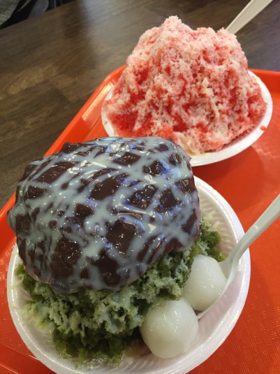 オアフにある日本のケーキ屋さんでシェイブアイス