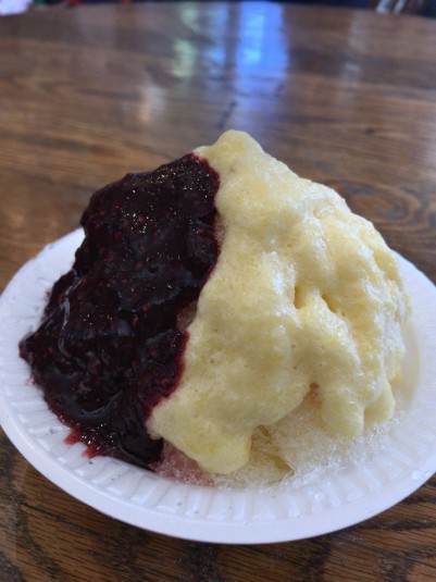 モンサラット通りの美味しいシェイブアイス屋さん