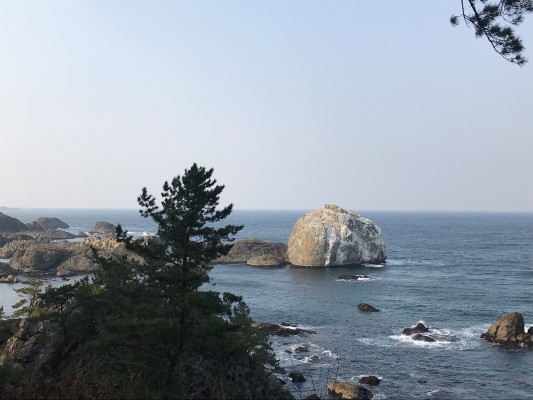 種差海岸をドライブ