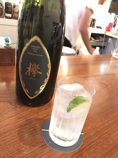 宮城県の今年から出た欅というジンでジンリッキー