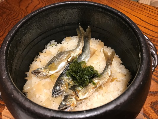 手取川の落ち鮎を食べに