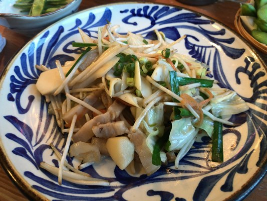 八重山料理で食べた「アダン」と「オオタニワタリ」