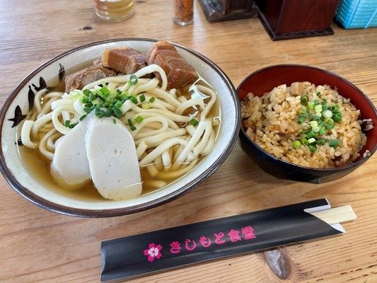 きしもと食堂の麺は支店で作られている