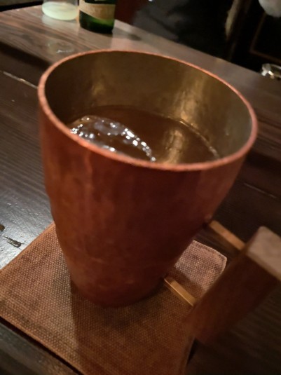 9年ぶりの広島の夜は牛蒡のモスコミュールからスタート