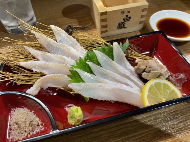 対馬の穴子の刺身