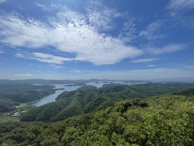 対馬を360度見渡せる展望所