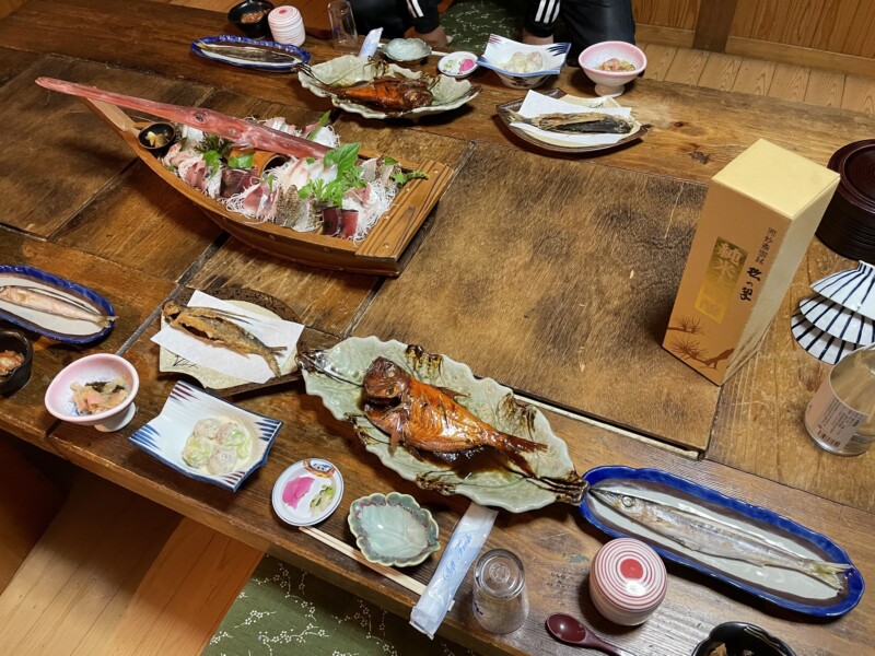 西伊豆の雲見温泉で駿河湾の海の幸をいただく