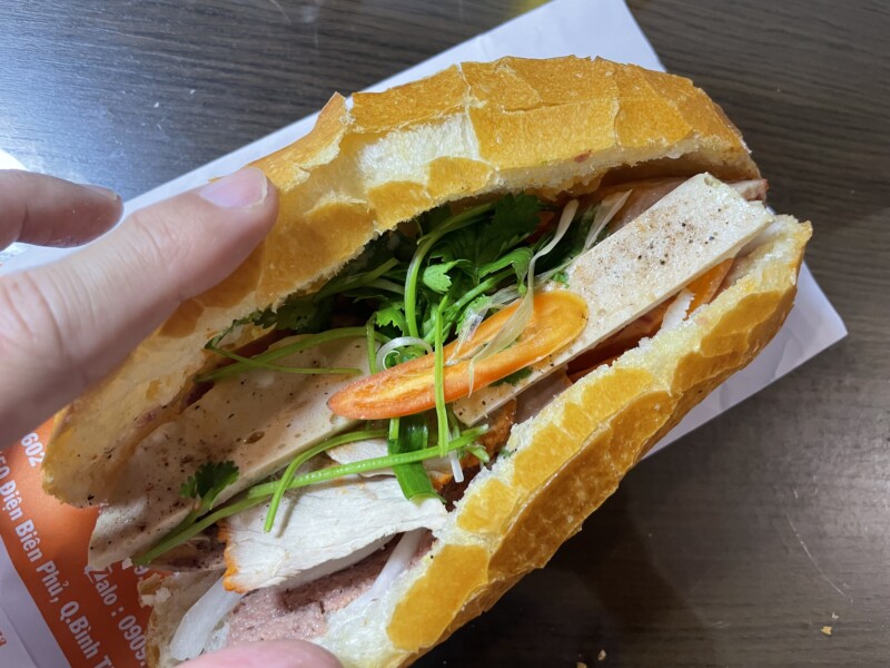 ビンタイン区のローストポークバインミー