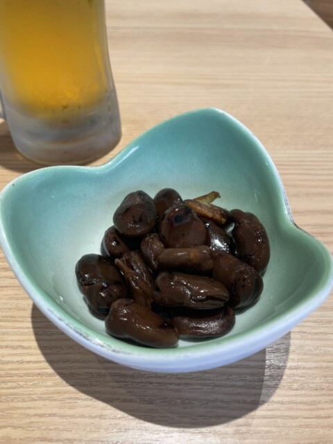 高松空港でしょうゆ豆と釜あげいりこ天ぷら
